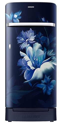 Samsung 198l 5 Star Direct Cool Single Door Digital Inverter Refrigerator Rr21b2h2wuz Hl Midnight Blossom Blue Amazon In Home Kitchen