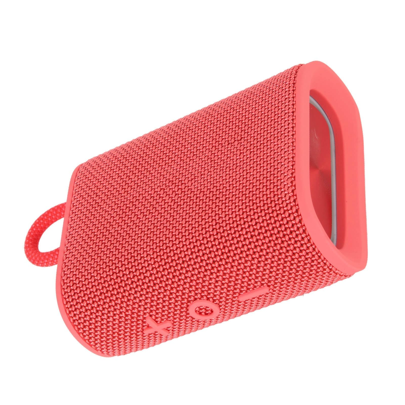 AMONIDA Altoparlante Bluetooth Wireless con Luce RGB e Riduzione del Rumore per Uso in Campeggio All'aperto Impermeabile IPX7 (rosso)