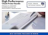Vista 2 de MICR Toner International M140we Laser Wireless Black & White Check Printer Bundle con cartucho MICR modificado OEM W1410A Starter (2 artículos)