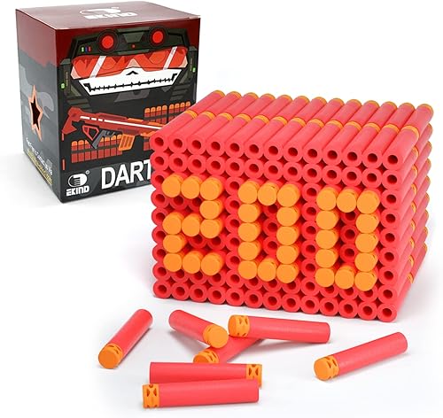 Miniatura 1 de EKIND200 balas de espuma suave con punta de 2.8 pulgadas para pistolas Nerf N Strike, Rojo
