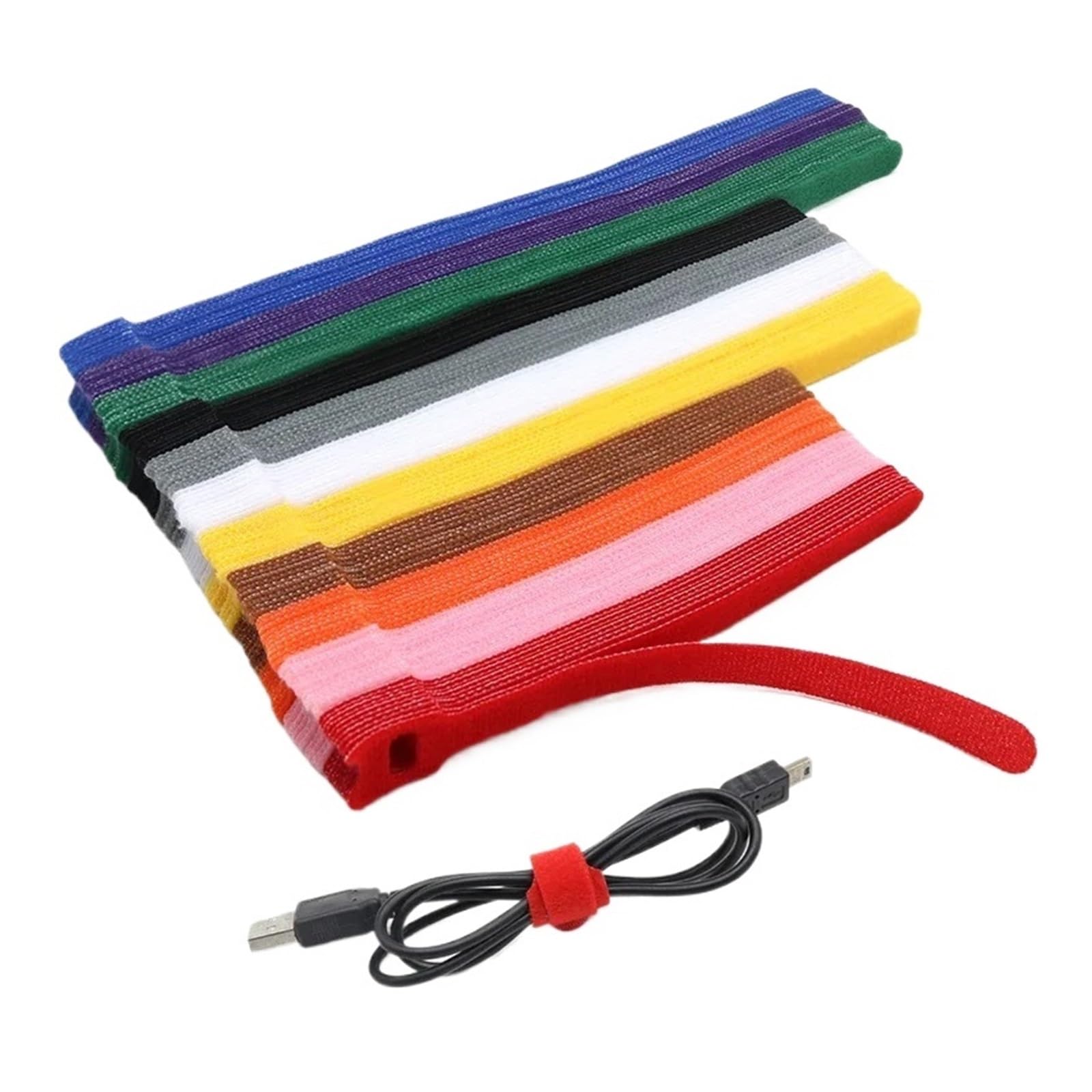 Bdfjeds Purple Cable Ties Releasable Cable Ties Plastics Fastening Reusable Tie Straps Nylon Wrap Zip Bundle Bandage(,150Mm X 50Pcs)