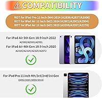 Vista 2 de WESADN Funda para iPad Air de 5ª generación para iPad Pro de 11 pulgadas, 4ª/3ª/2ª/1ª con protector de pantalla/atril de mariposa