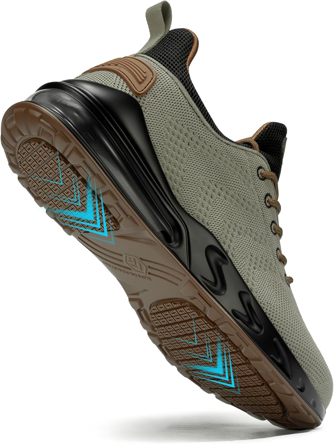LARNMERN Men Non Slip Work Sneakers Water Resistant Food Service Zapatos Trabajo Antideslizantes Walking Shoes Waterproof Shoes Slip-on