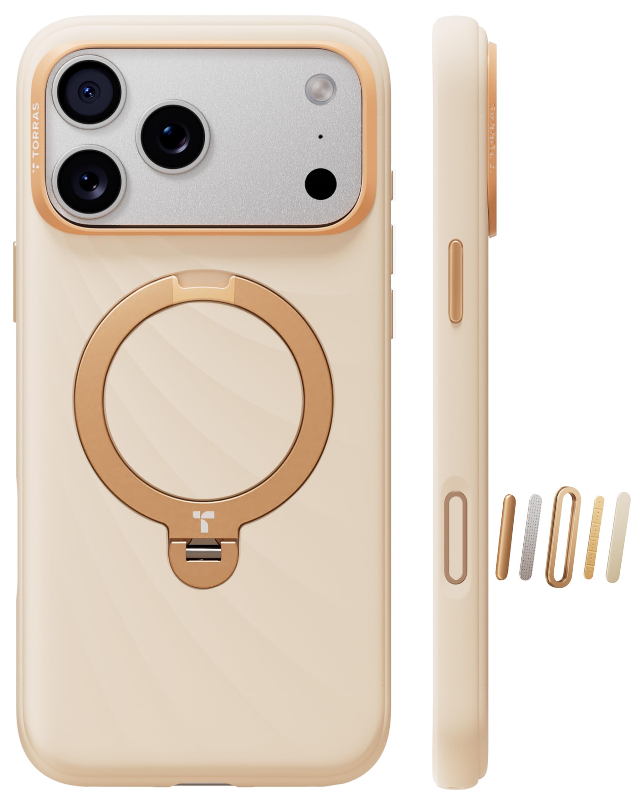 TORRAS iPhone 17 Pro ケース エアバッグ MagSafe Amazon.com: TORRAS for iPhone 17 Pro Case, Q3 Wind Silicone, 360