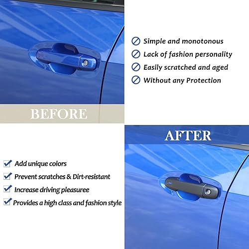 Miniatura 2 de Daeiclru Cubierta para manija de puerta exterior de automóvil compatible con Subaru WRX 2022-2024Subaru Crosstrek 2023 2024, accesorios de cubierta