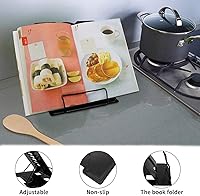 Vista 2 de Citmage Soporte para Libros de Escritorio Portadocumentos Soporte de Lectura de Metal de Servicio Pesado con Libro Revista Menú iPad Partitura