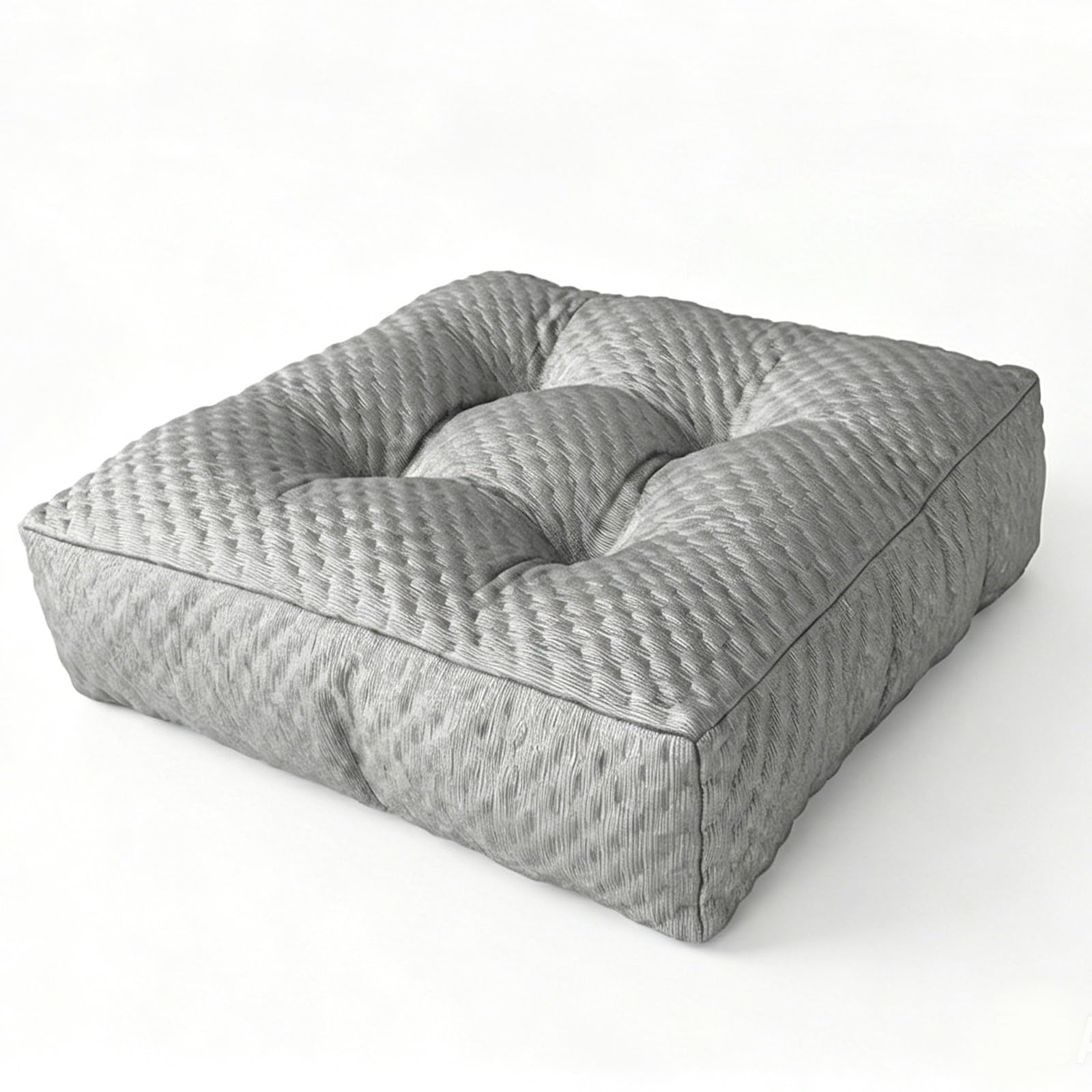 Coussin de chaise 45x45x10cm gris pour soulager les assises dures