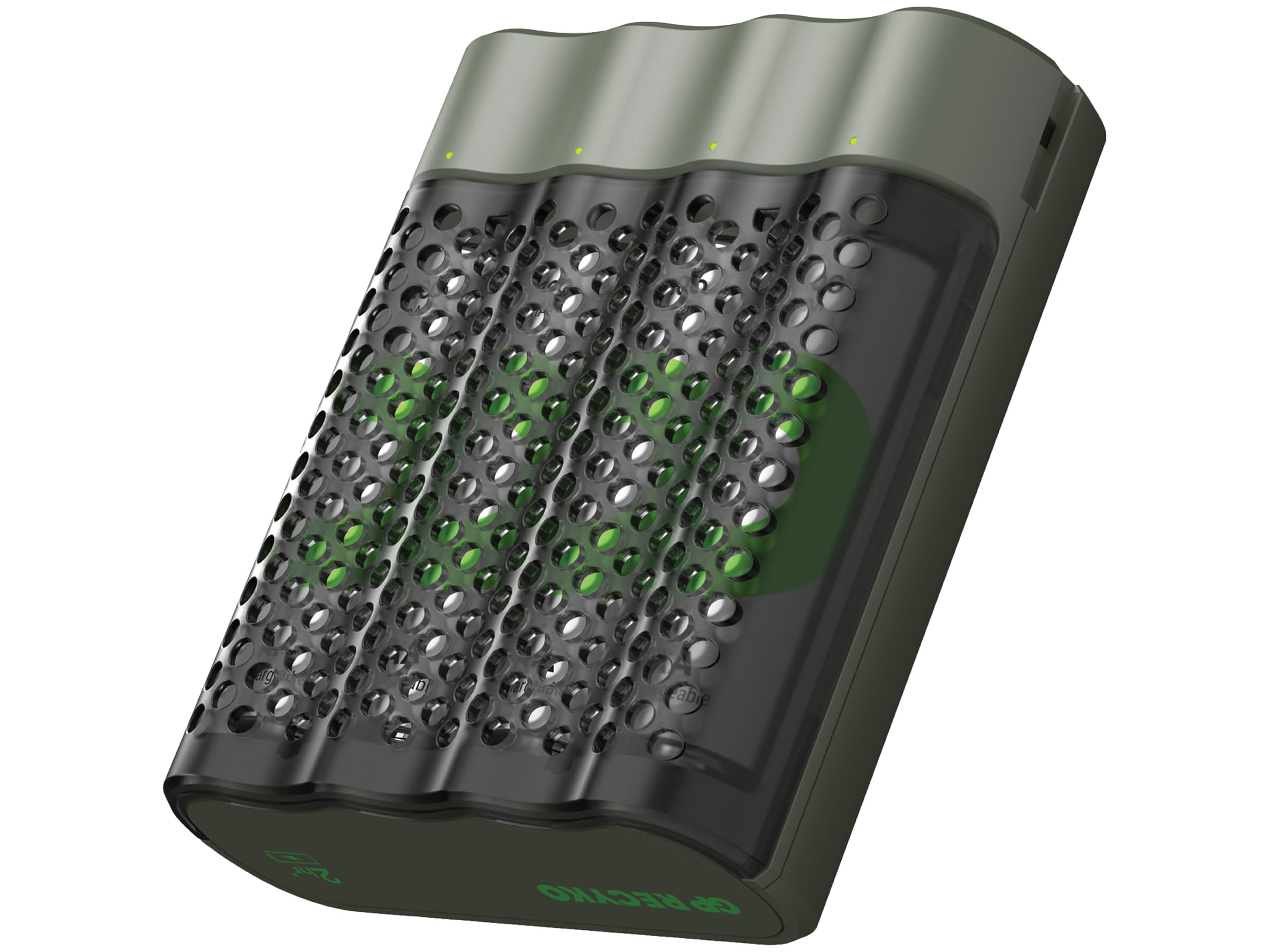 GP M452 - Cargador rápido USB con 4 pilas de 2600 AA
