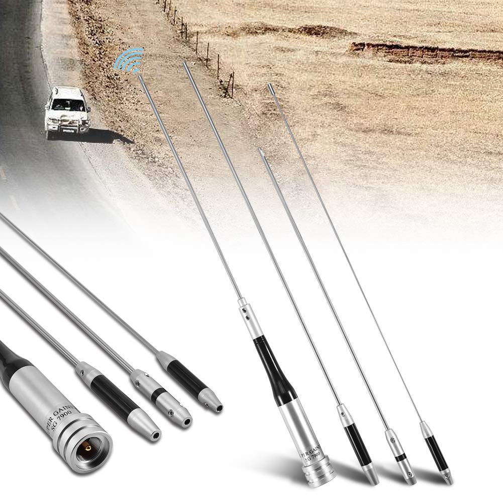 Antenne de Voiture 144/430MHZ Antenne Radio Mobile Universelle UHF Antenne Haute sensibilité à Gain élevé
