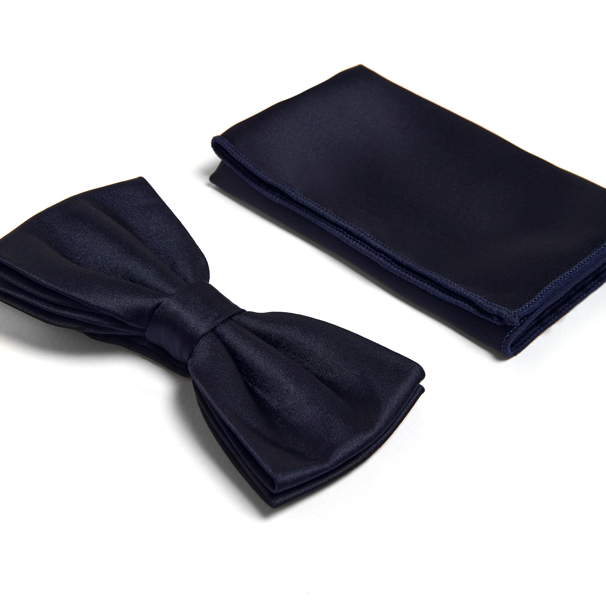 Ceinture smoking homme reglable, mouchoir mariage et noeud papillon homme, ensemble pour costume mariage homme en satin