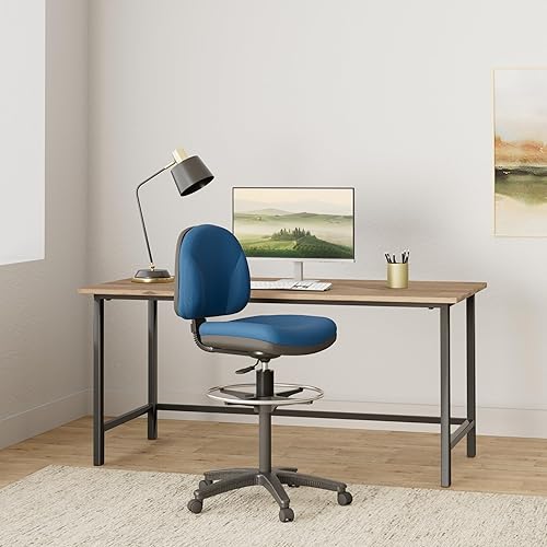 Miniatura 2 de Lorell 80010 Taburete ajustable para tareas múltiples, 24 pulgadas x 24 pulgadas x 40-12 pulgadas x 50-12 pulgadas, azul