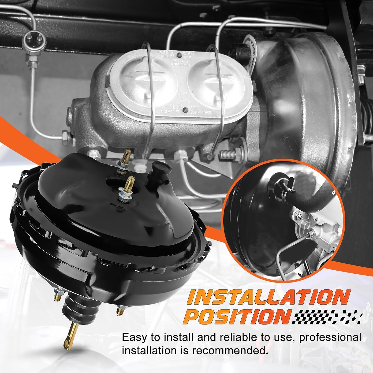 54-71007 Vacuum Power Brake Booster Compatible with 1971-1972 Chevrolet C20 C30 K20 K30 Pickup C20 K20 Suburban GMC C25/C2500 Pickup K25/K2500 Suburban