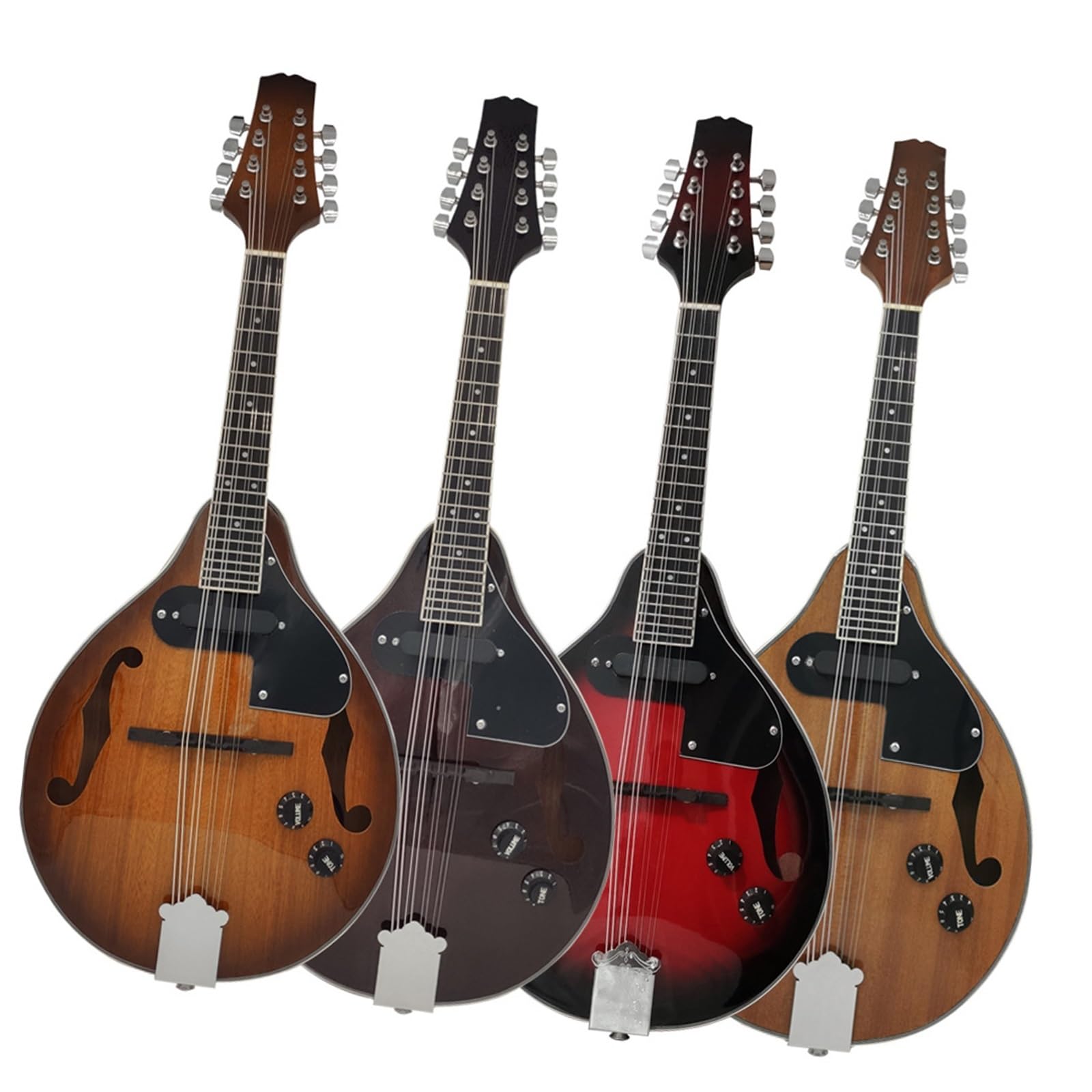 Instrumento Musical Mandolina Ocho Cuerdas Madera Maciza Eléctrica Instrumento De Mandolina Para Adultos(7)