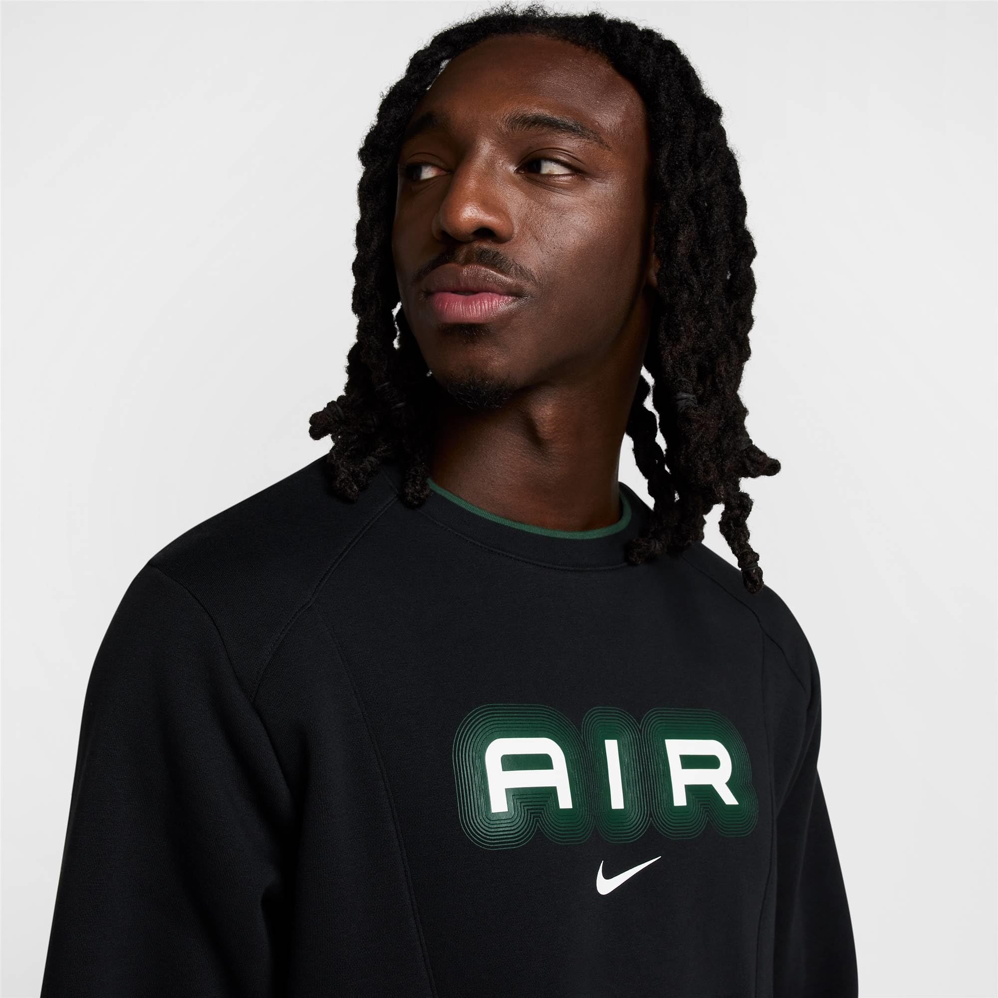 NIKE Air Sudadera de Forro Polar con Cuello Redondo para Hombre