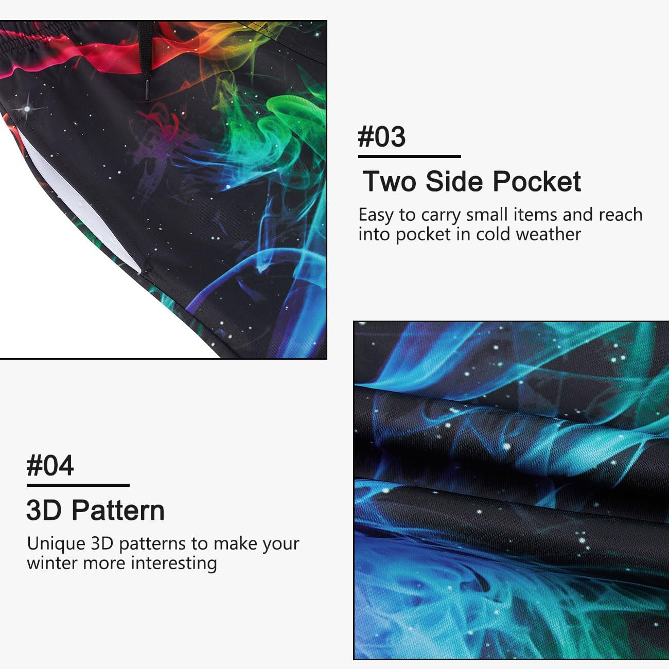 UNICOMIDEA 6-16T Boys Pants Girls Funny Joggers Sports Sweatpants with Drawstring - Image 5