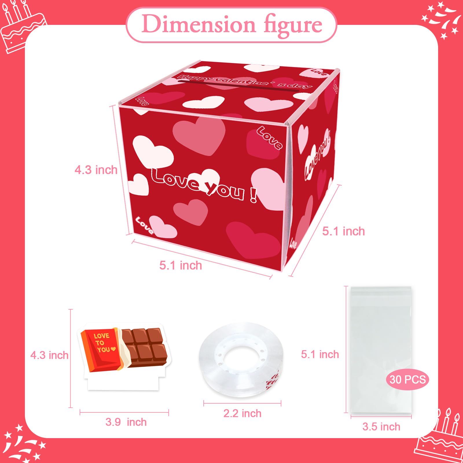 Amazon.com: Happy Valentine's Day Money Box for Cash Gift