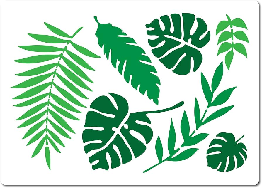 amazon-com-gorgecraft-29-7x21cm-tropical-leaf-stencils-monstera-palm-leaves-template-large-reusable-botanical-leaves-wall-stencils-for-painting-on-wood-tile-floor-furniture-canvas-diy-art-crafts-home-decor