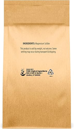 Miniatura 2 de Pure Original Ingredients Sal de Epsom 5 libras sulfato de magnesio puro grado alimenticio solución de remojo