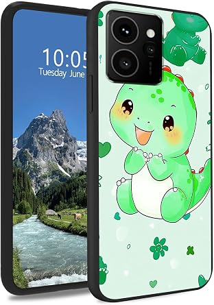 TPU Case for HMD Skyline 5G Slim Black Soft TPU Silicone Shockproof Non-Slip Protective Case fit Women Men for Nokia HMD Skyline 5G 6.55",Cute Green Dinosaur