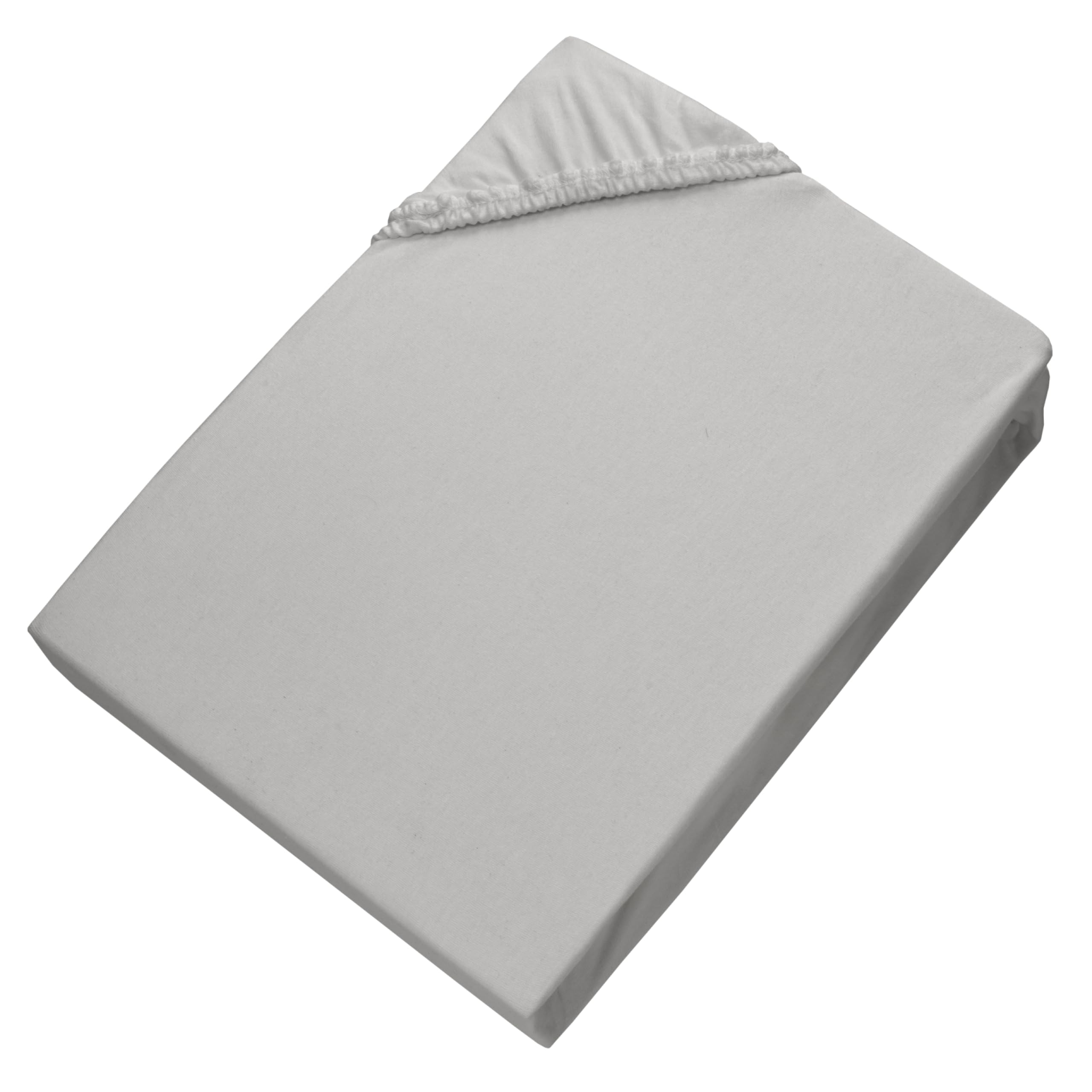 Esprit prześcieradło z gumką 90x200 cm, bawełniane jersey, do prześcieradeł 120x200 cm, szare - prześcieradło 100x200 na łóżko kontynentalne i dla dzieci w jakości hotelowej, na materac o wysokości do