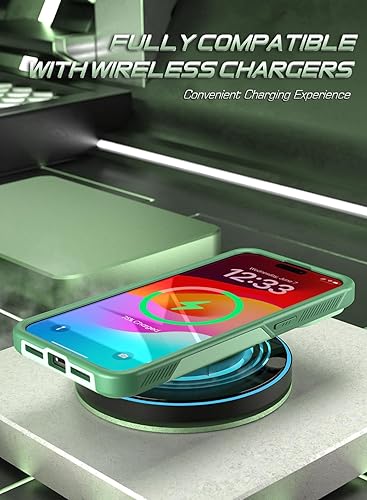 Miniatura 4 de Poetic Neon Series - Funda para iPhone 15 Pro, doble capa, resistente, resistente, ligera, delgada, a prueba de golpes, protección contra caídas,