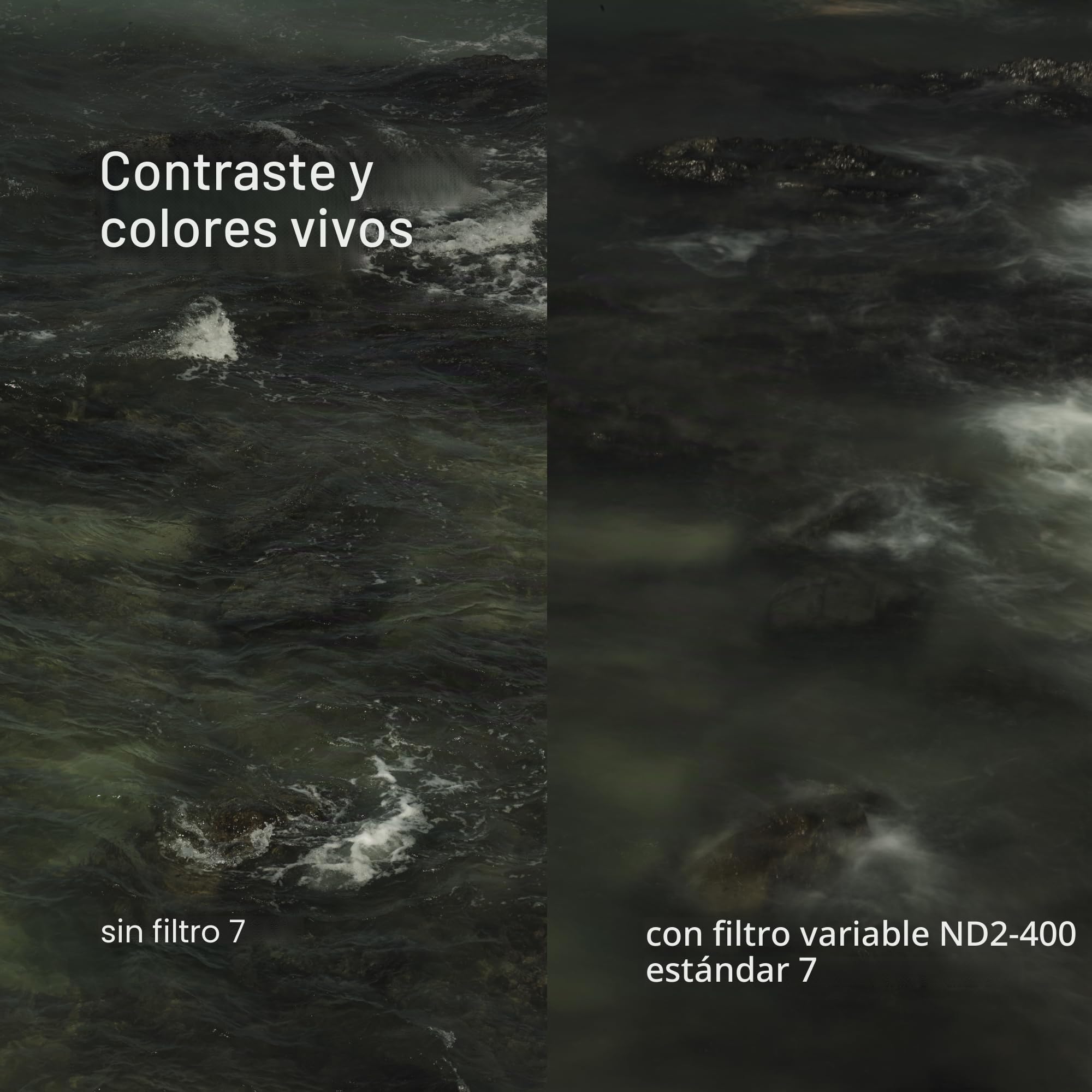 Urth 82 mm Filtro ND Variable ND2-400 – Filtro de Densidad Neutra (1 a 8,6 Pasos) en Vidrio Óptico HD, con 20 Capas de Nano-Recubrimiento para un Control Profesional de la Luz