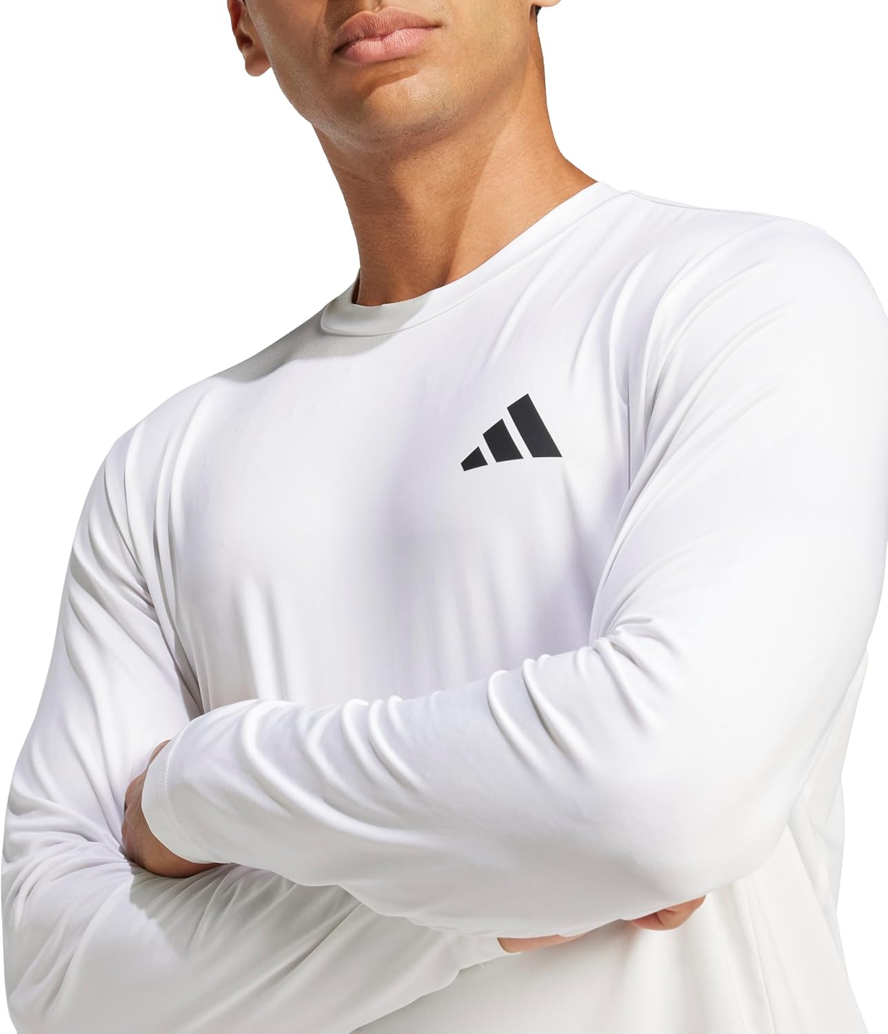 Adidas Mens Train Essentials Stretch Long Sleeve Base T-Shirt - Image 3