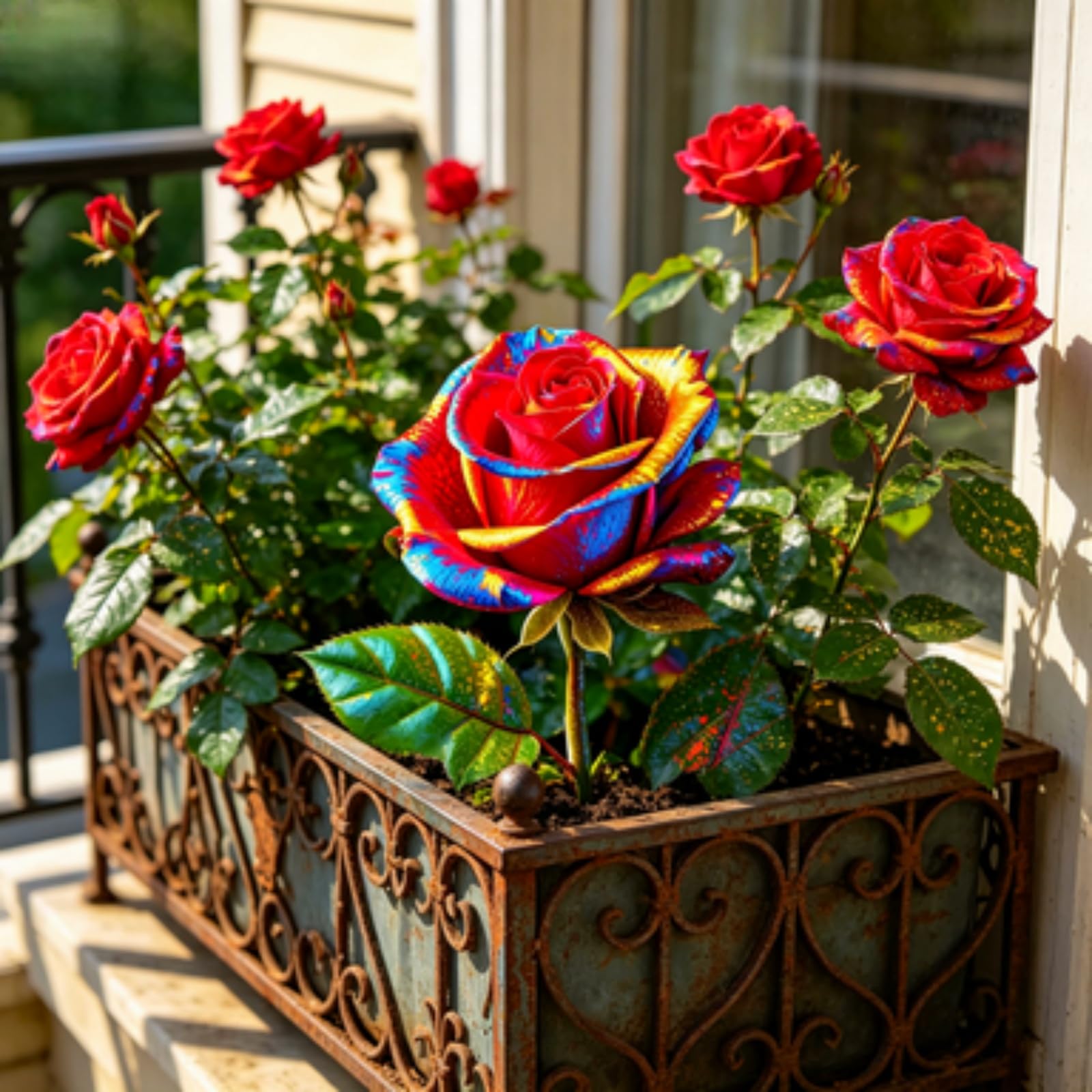 Selten Rosenpflanzen, Rosenrhizom, Rosa, Kältetolerant Mehrjährig, GartenverschöNerung, Pflegeleicht-5Rhizome-F