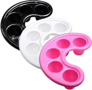Beauticom Nail Soaking Tray (Comes Packed in 3 Assorted Color, Black, White, Pink)