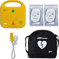 XFT-120NB AED Trainer for First Aid Classes: 5 Scenarios, Multilingual Voice Prompts (EN/FR/IT/ES), AHA Compliant Safe Practice Device