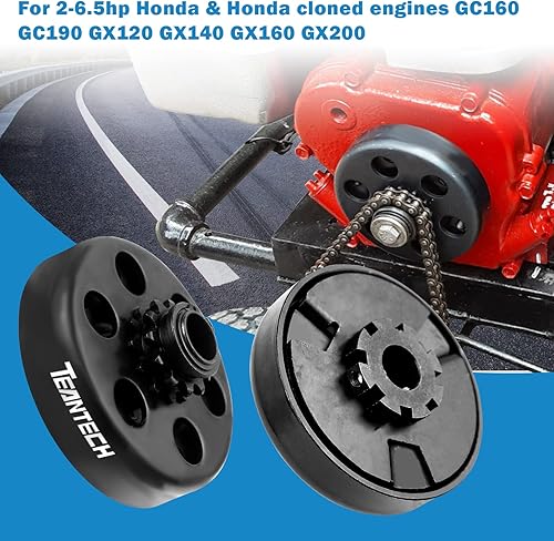 Vista 14 de Go Kart Embrague 5/8 Diámetro 35 Cadena 11 Diente Piñón para Go Kart Mini Bike