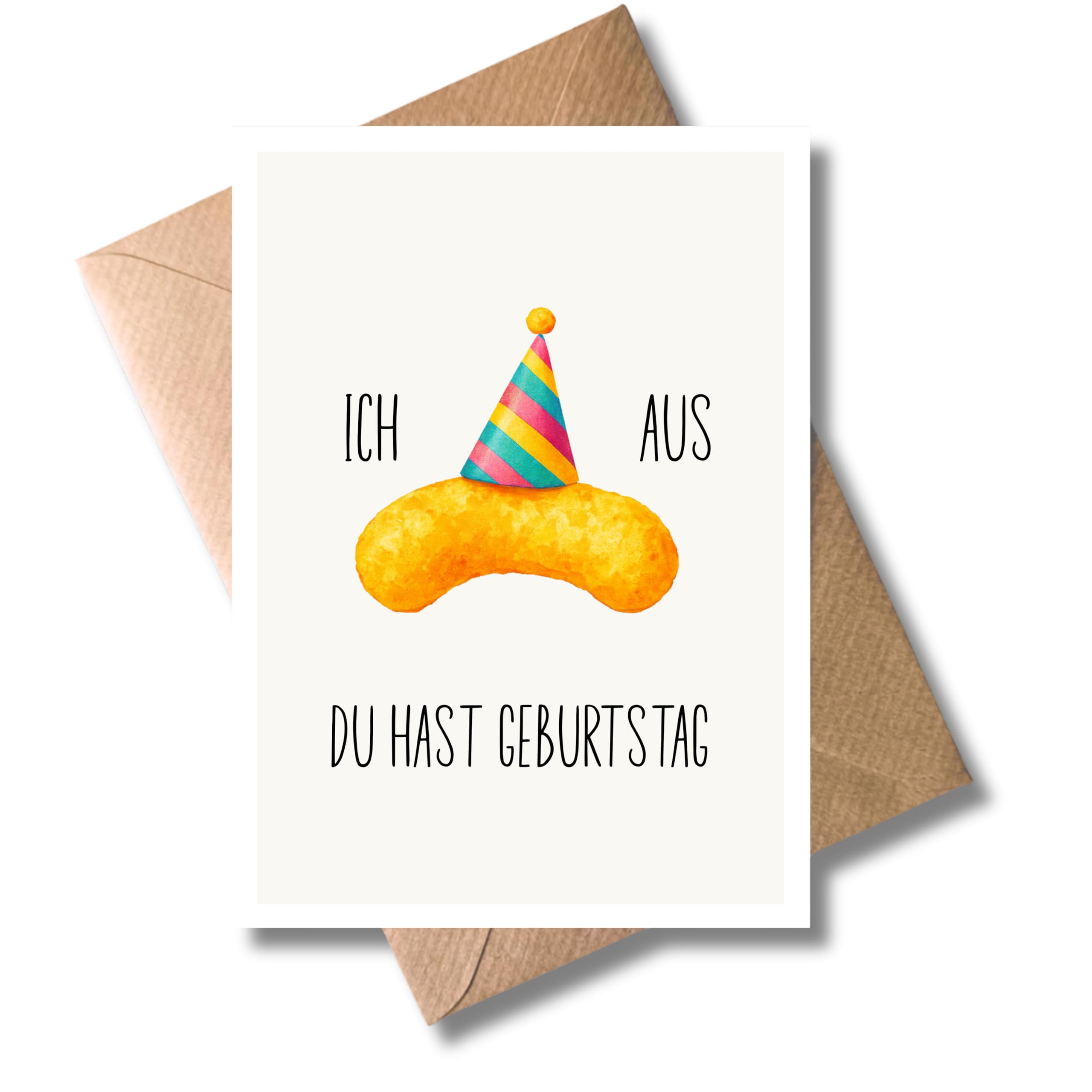 WBdesignz Humorvolle Geburtstagskarte mit Umschlag - Flip-Motiv - „Ich Flip aus du hast Geburtstag“ witzige Klappkarte zum Geburtstag für Freunde & Kollegen - Männer und Frauen (DIN A6)