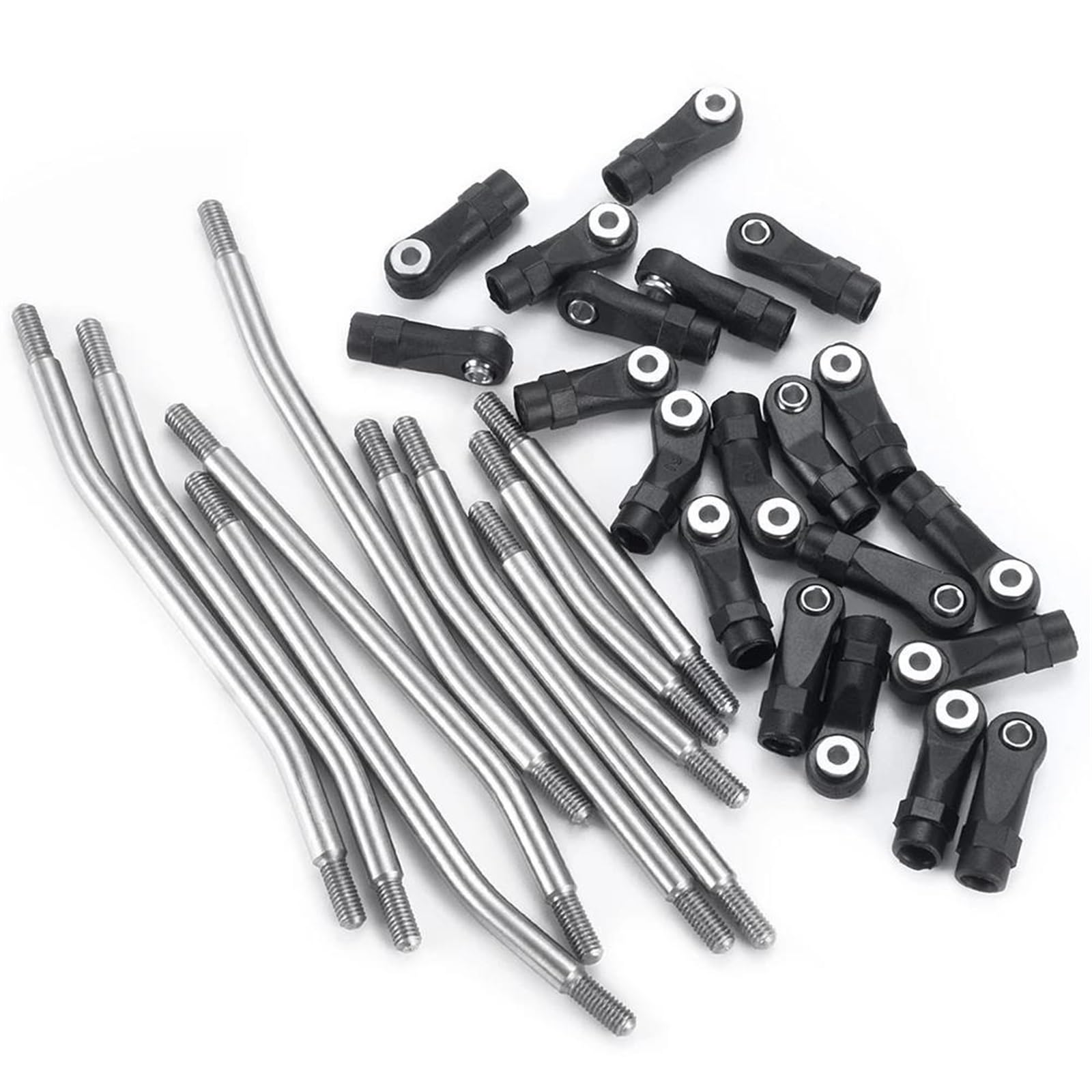 Varilla de Tracción para TRX-4 1/10 Coche Trepador Control Remoto 324mm O 313mm Enlaces De Metal + Enlace Inferior Juego Chasis con Extremo Varilla(324mm)