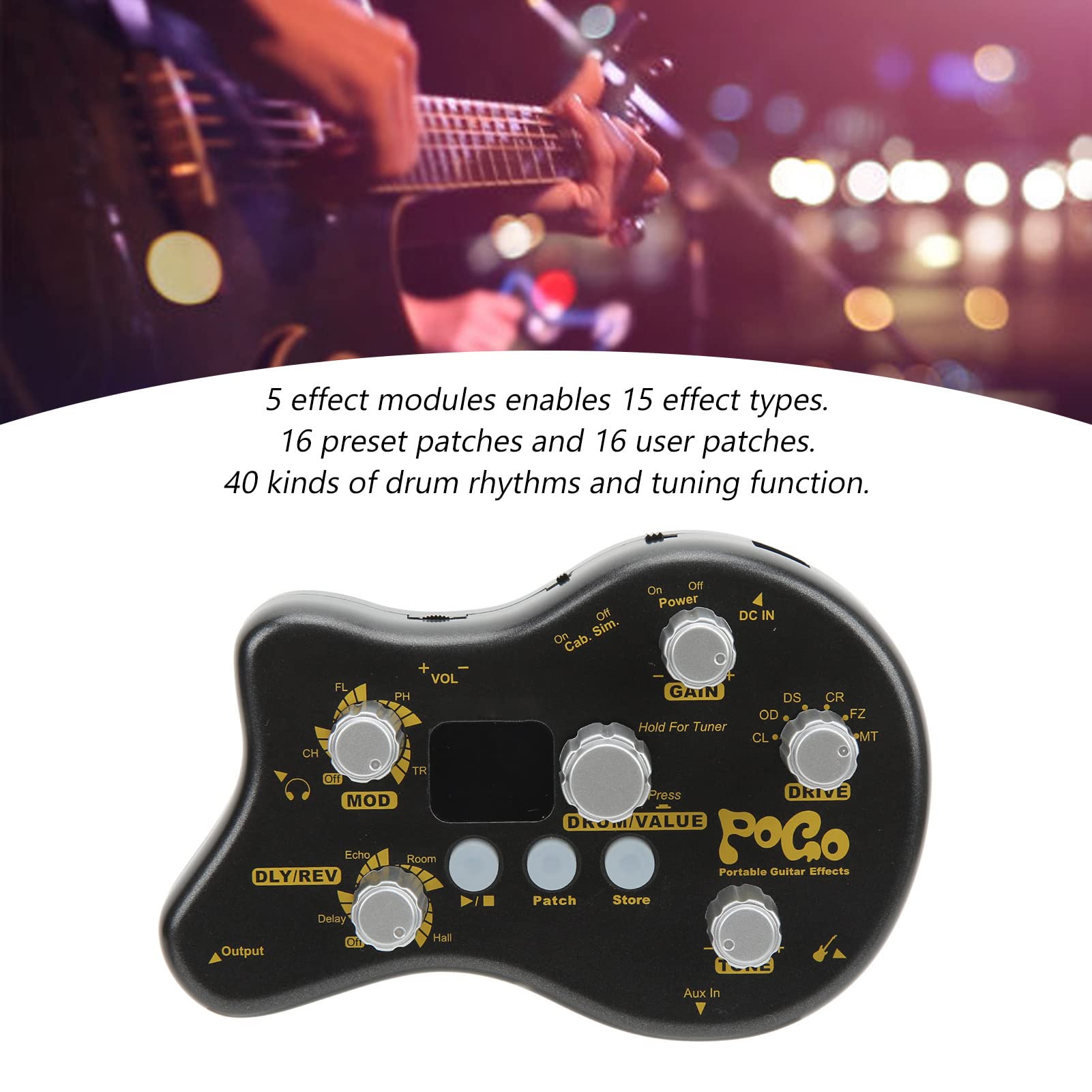Processore Multieffetto per Chitarra Pedale Effetto Delay Pedale Effetto, Processore Multieffetto per Chitarra Chitarra e Basso Spartiti d'opera e Classica, Libri di Canzoni e