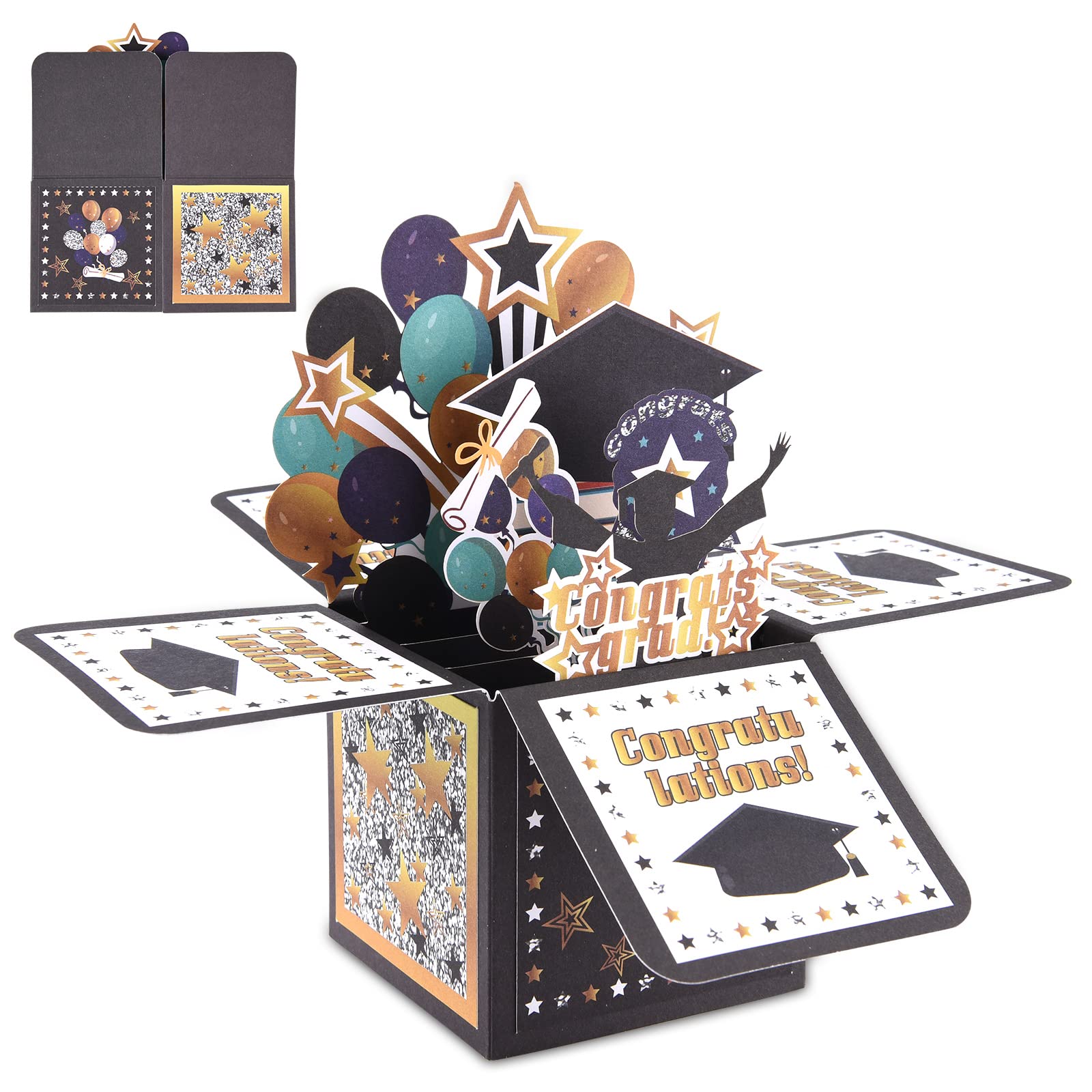 Buy Pop Up Graduation Cards 2023, Happy Graduation 3D Greeting Cards