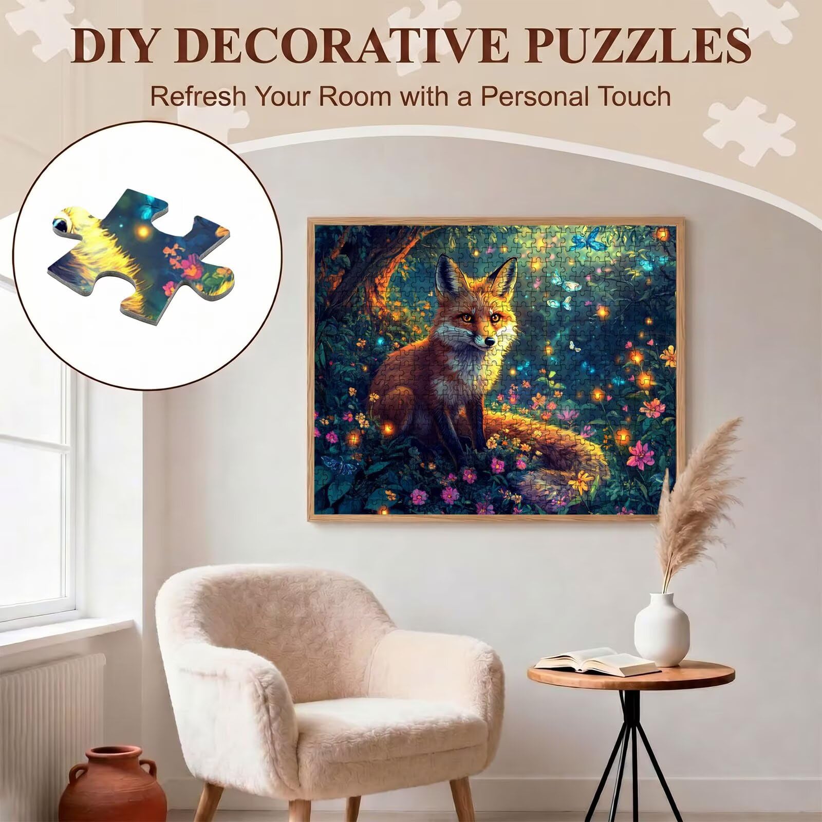 rêve Animal Puzzle 1500 Pièces pour Adultes, Format 87 x 57 cm, Challenge Casse-Tête de Famille, Loisirs Créatifs et Relaxation, Pièces Robustes avec Lettres au Dos, Décor Murale Salon f0-784