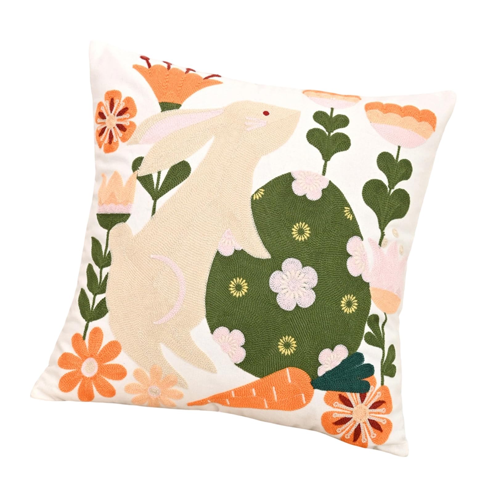 Limtula Decorative Throw Pillow Case with 3D Embroidery Design in 3 Beautiful Color Addition Spring Home Accessories