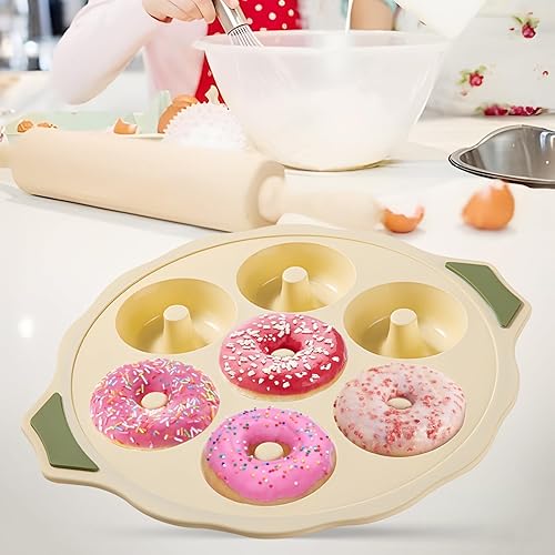 Miniatura 4 de Molde de silicona para donas  Juego de moldes de silicona antiadherentes para donas Simplemente sácalo! Resistente al calor, es perfecto para