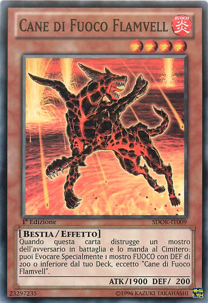 Yu-Gi-Oh! - SDOK-IT009 - Flamvell Fire Dog - Introductory Deck Fire Kings  Assault - 1st Edition