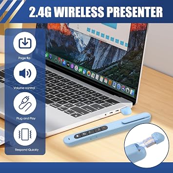 Slide Clicker USB Presentation Remote, Wireless Whiteboard Clicker