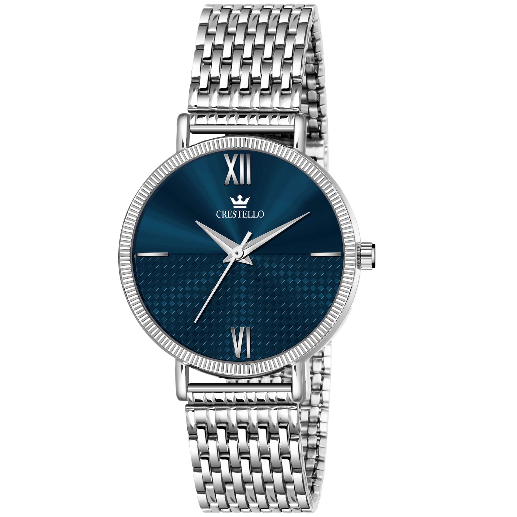 CRESTELLO Stainless Steel Chain Analog Wrist Watch for Women (Silver Dial) | CR-DZL106-SLV (B0BCZ9N6XG) Amazon Price History, Amazon Price Tracker