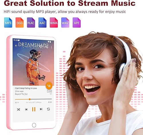 Miniatura 3 de Reproductor MP3 de 144 GB con WiFi Bluetooth, Android 13 OS MP3 MP4 reproductores con pantalla táctil de 4 pulgadas y altavoz, reproductores de