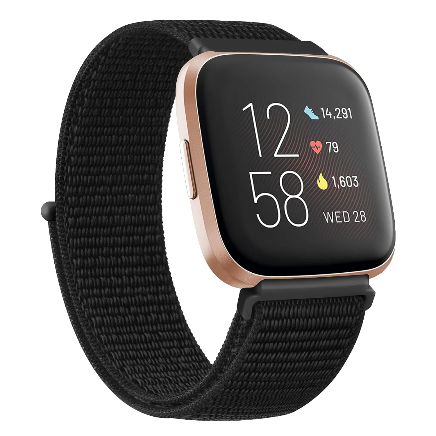 Tobfit Nylon Strap Compatible for Fitbit Versa 2 Versa (Watch Not Included), Removable Sport Belt for Men and Women Tobfit Nylon Strap Compatible for Fitbit Versa 2 Versa (Watch Not Included), Removable Sport Belt for Men and Women