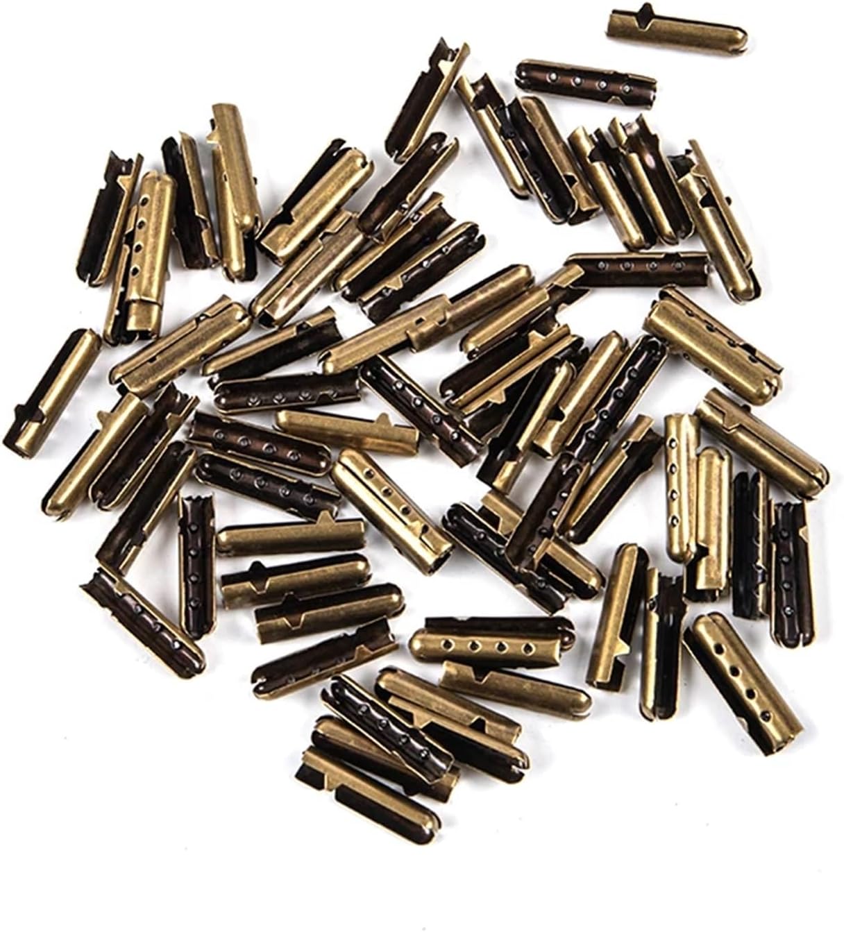 Shoe Lace Ends Tips 500 Pcs DIY Shoelace Head Aglets – Essential Replacement Tips For Shoe Lace Repair(Bronze)
