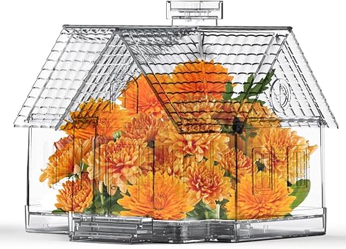 Miniatura 1 de Lite N' Fresh Centro de mesa de cocina con tapa y luz solar, decoración del hogar en forma de casa, caja decorativa elegante, centro de mesa de