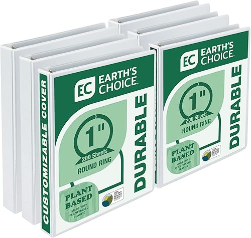 Samsill Earth's Choice carpeta de biomaterial, Blanco Blanco,Rosado Berry,Fashion Assortment,Índigo,Verde