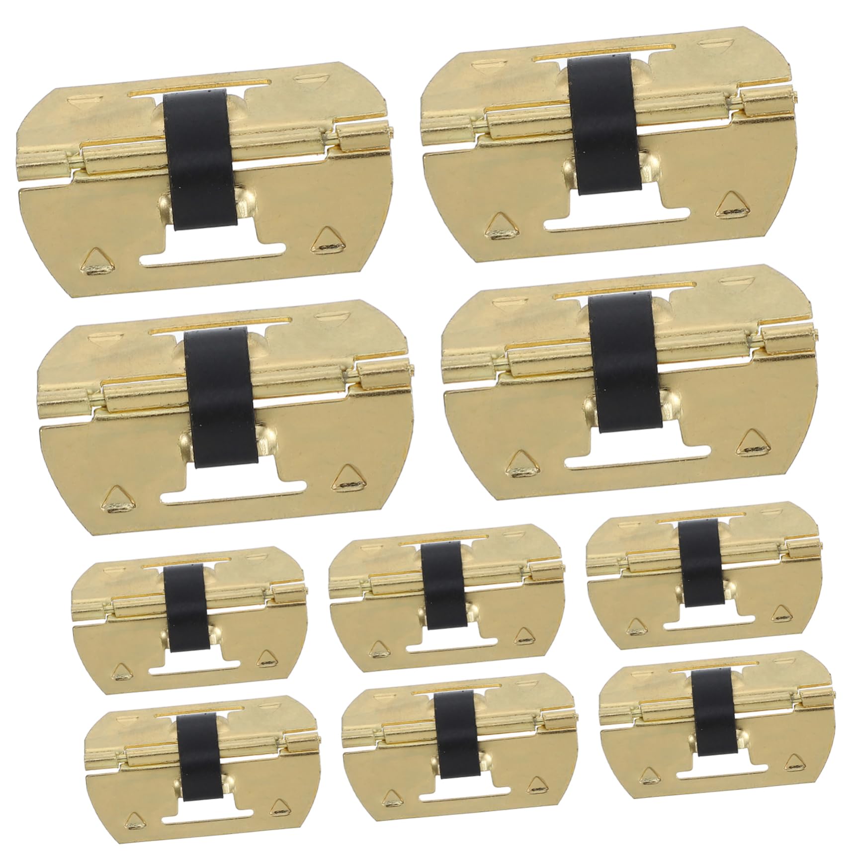 FOYTOKI Wooden Box Hinges Metal Spring Hinges for Crafts Easy to Install for Decorative Boxes