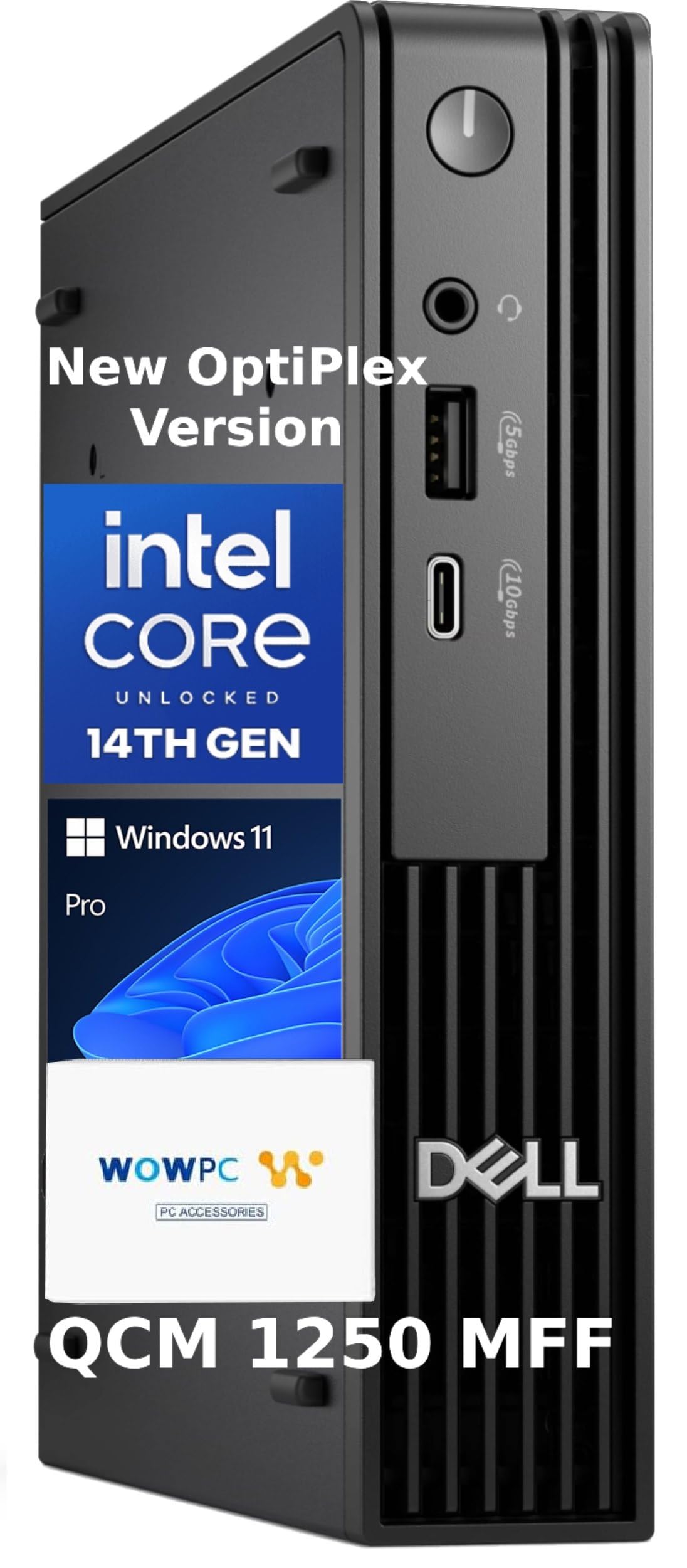 Dell Pro Micro QCM1250 Business Mini Desktop Computer, New OptiPlex Version, Intel Core i5-14500T(14Core, 20Threads, 24MB Cache), 32GB DDR5, 1TB PCIe