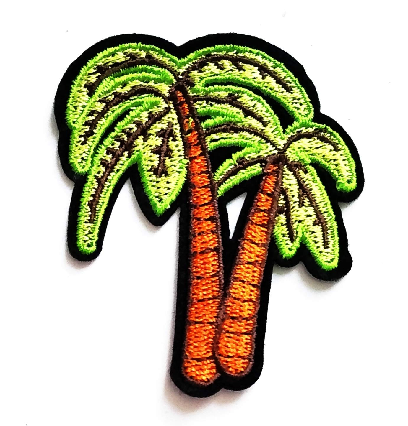 Nipitshop Patches Pretty Chic Coconut Palm Tree Island Hawaii Cartoon Kids Patch Embroidered Iron On Patch for Clothes Backpacks T-Shirt Jeans Skirt Vests Scarf Hat Bag