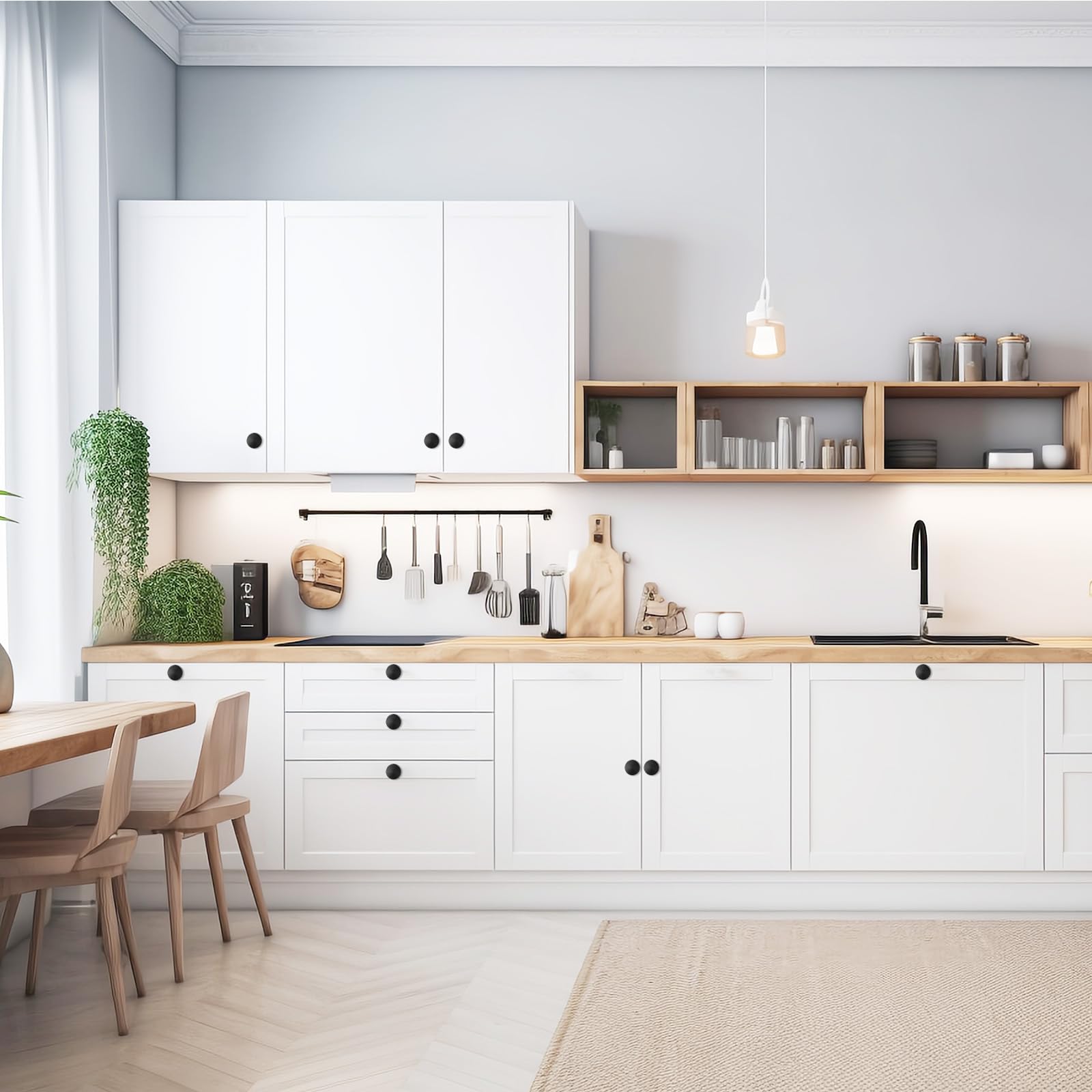 Ferramenta Casa 12 Pomelli Per Mobili In Alluminio Opaco - Rotondi